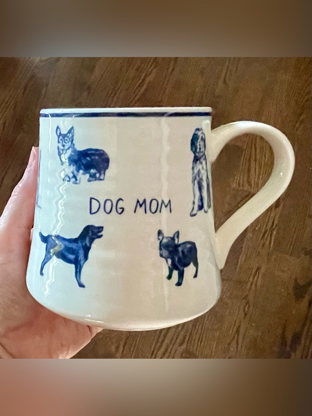 Anthropologie Molly Hatch Stoneware Dog Mom Mug